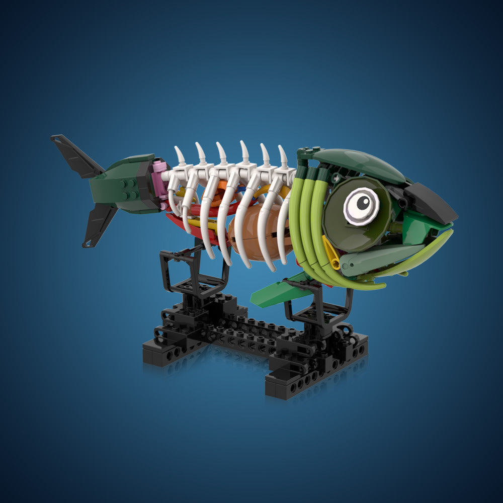 bone fish building set | lego compatible - 1