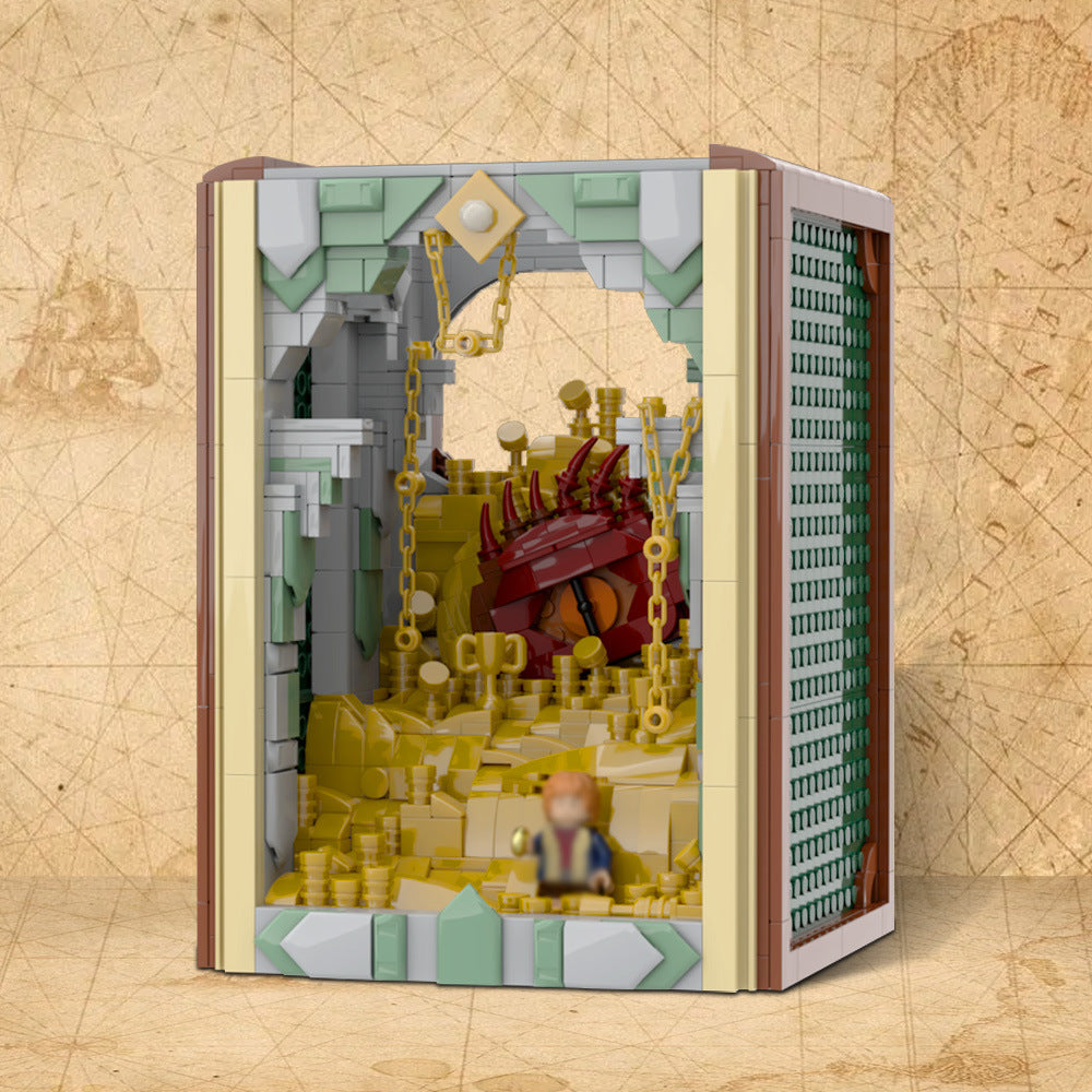 book nook smaug building set | lotr | moc-222251 - 3