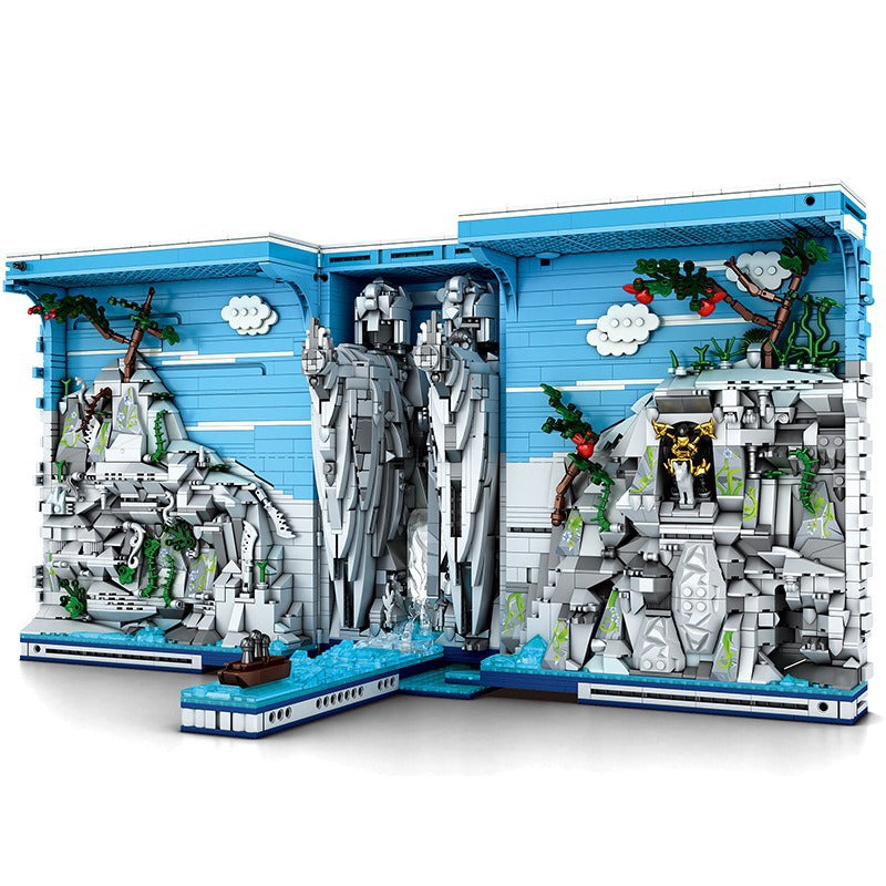 books of the kings - fantasy bookcase building blocks set - reobrix - 5