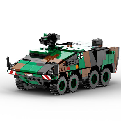 boxer armored vehicle building blocks set - wange bricks 438 pcs - 3