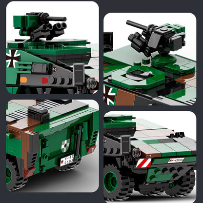 boxer armored vehicle building blocks set - wange bricks 438 pcs - 7