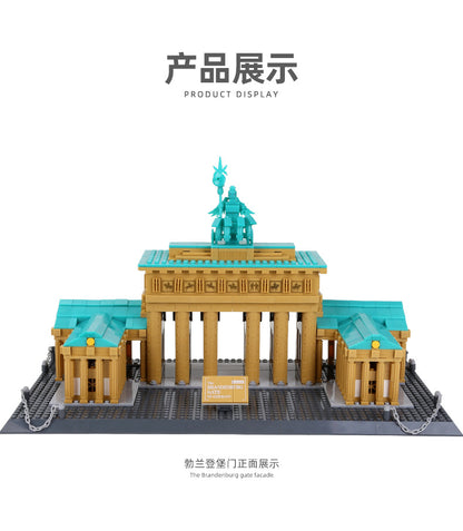 brandenburg gate, berlin - building blocks set - wange 6211 - 5