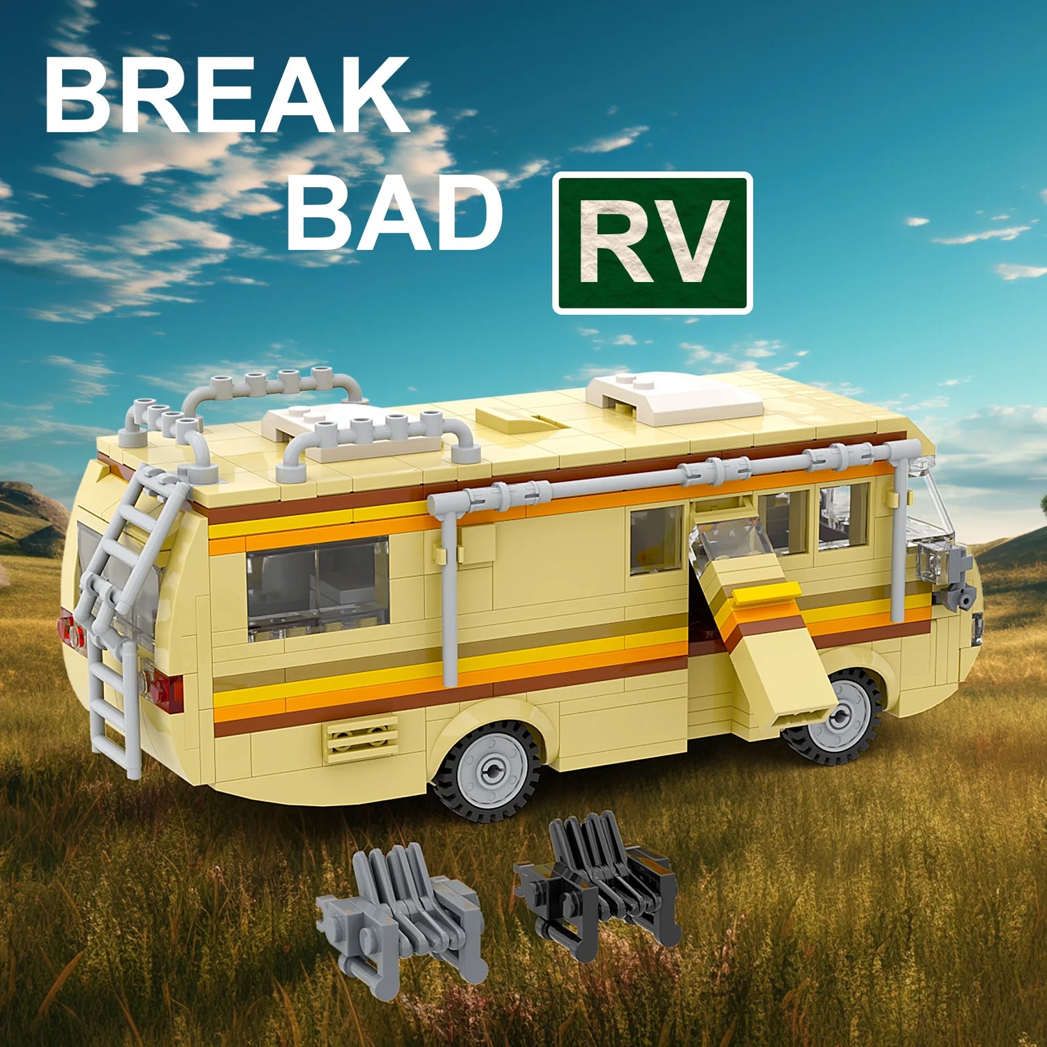 break bad rv camper building kit - 360 pcs diy van house - 6