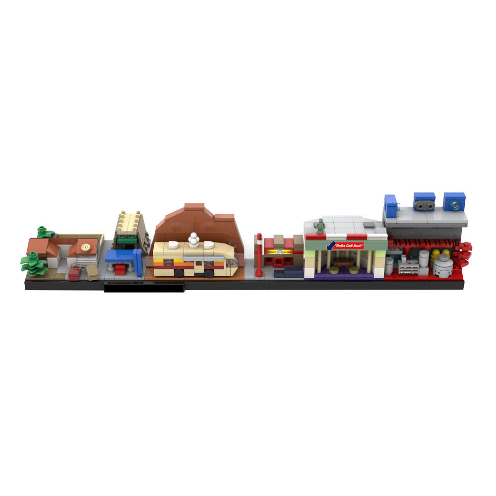 breaking bad skyline architecture building set | moc-20217 - 2
