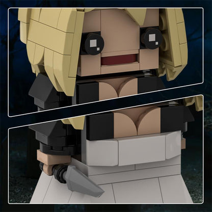 bride of chucky brickheadz building set | lego compatible - 6