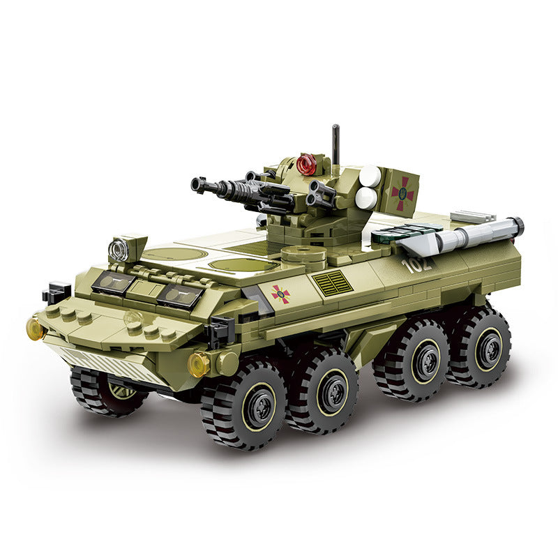 btr-4 "bucephalus" armored vehicles - building blocks - wange bricks - 3