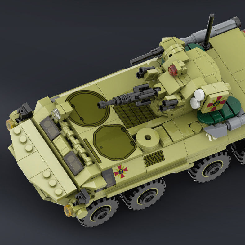 btr-4 "bucephalus" armored vehicles - building blocks - wange bricks - 7