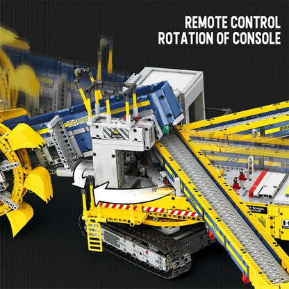 bucket wheel excavator with remote control blocks set - reobrix 22017 - 3