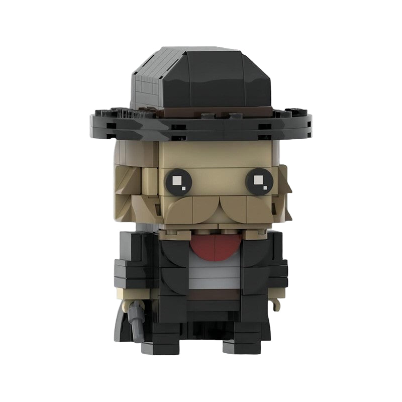 buford tannen brickheadz moc | back to the future lego compatible - 3