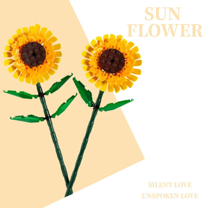 building block flower - sunflower