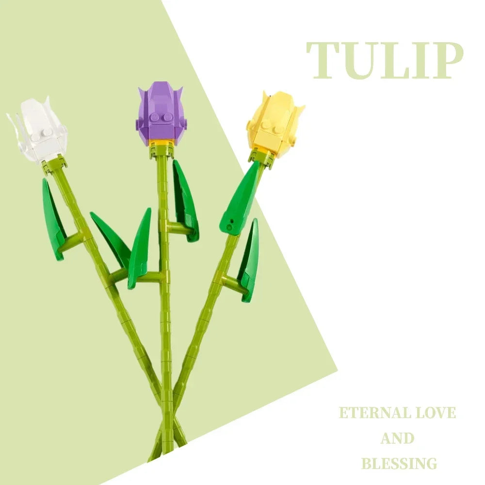 building block flower - tulip