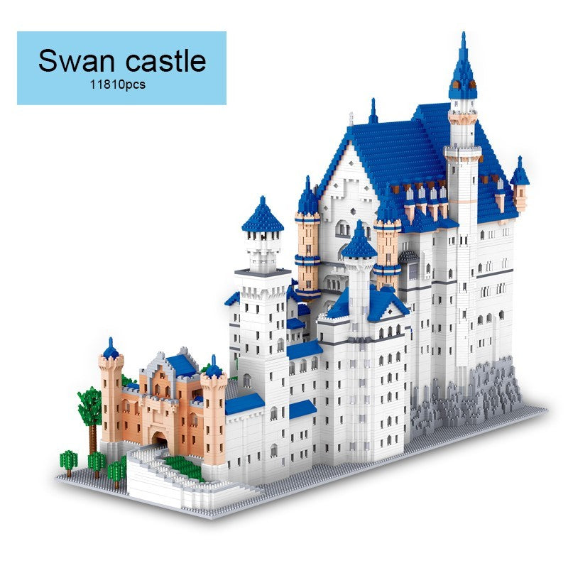 Building Block Toys Miniature Diamond Particles New Swan 11810 pcs White