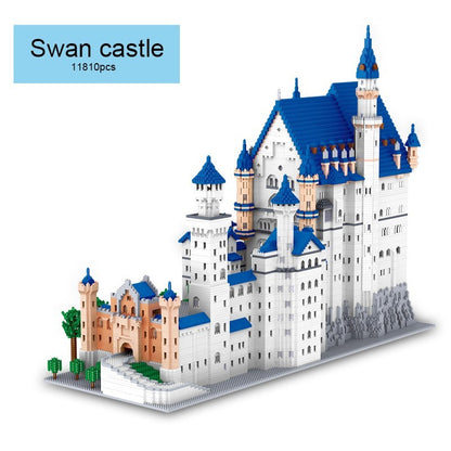 Building Block Toys Miniature Diamond Particles New Swan 11810 pcs White