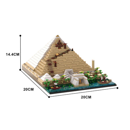 building of the great pyramid moc kits | moc-116457 - 4