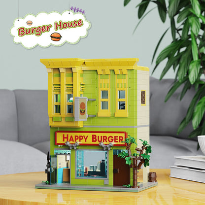 burger house building kit, restaurant playset - bob's burgers - 2