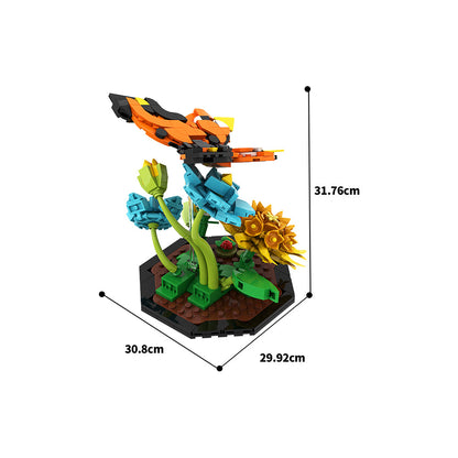 butterfly building set | lego compatible - 1