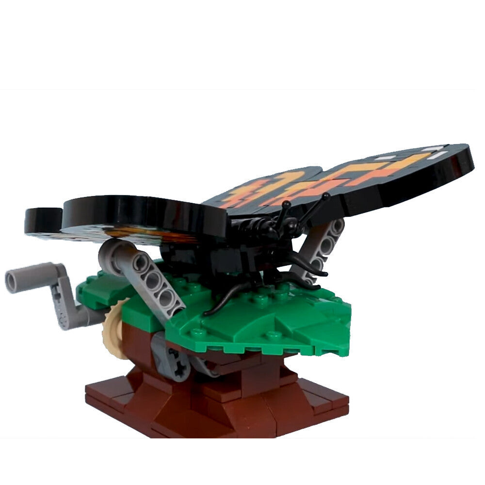 butterfly sunning its wings building set | moc-111820 - 2