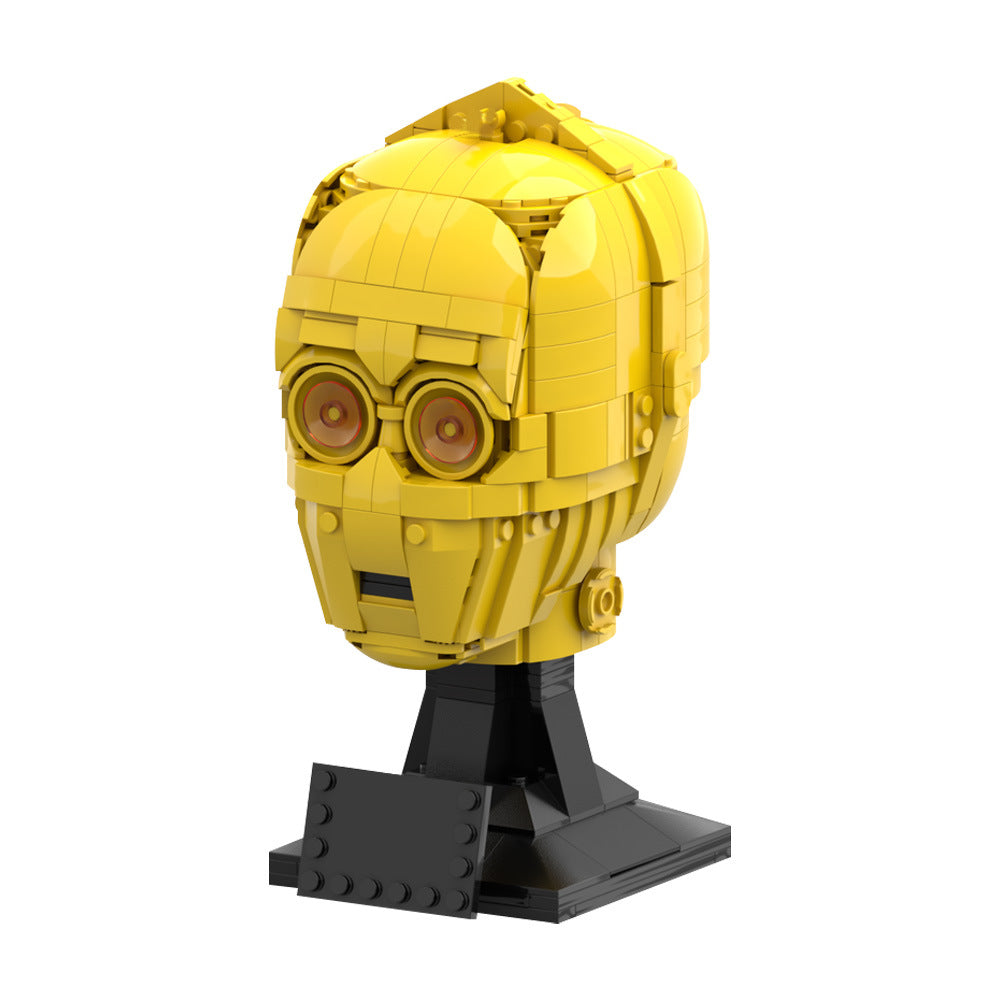 c-3po head building set | star wars helmet | moc-141244 - 2