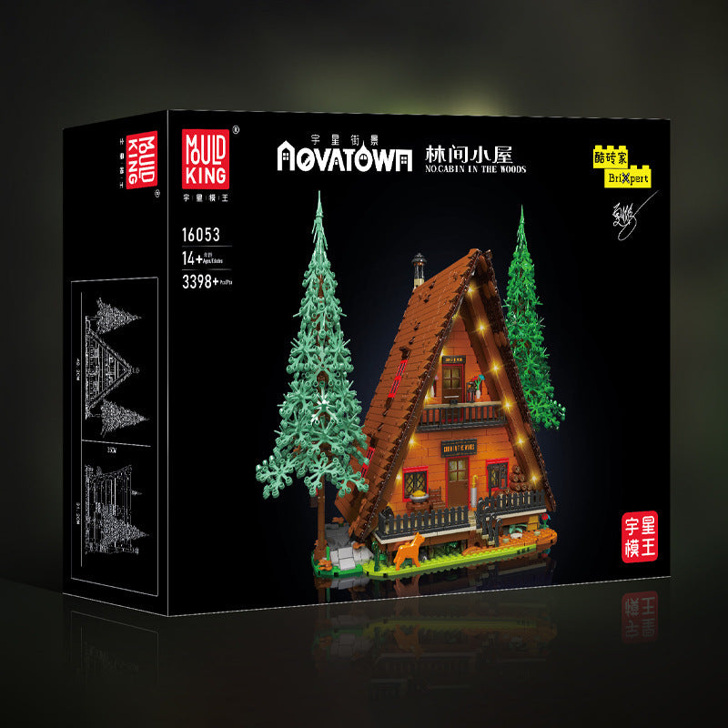 cabin in the woods with lights - 3398 pcs | mouldking 16053 - 5