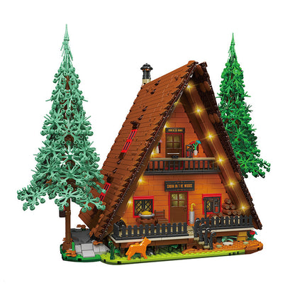 cabin in the woods with lights - 3398 pcs | mouldking 16053 - 6