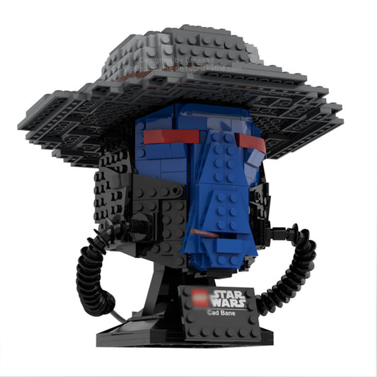 cad bane helmet building set | star wars | moc-80873 - 5