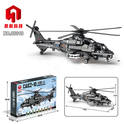 caicz-10 armed helicopter building block set - juhang 88019 - 6