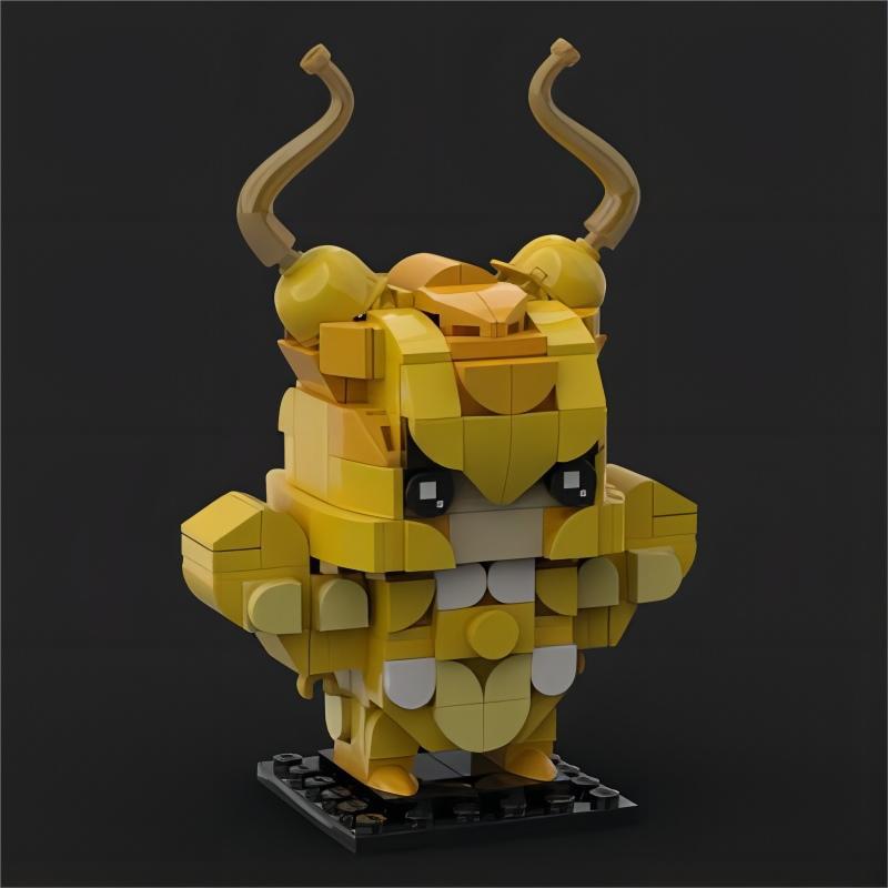 capricorn no shura brickheadz building set | saint seiya | moc-95923 - 1