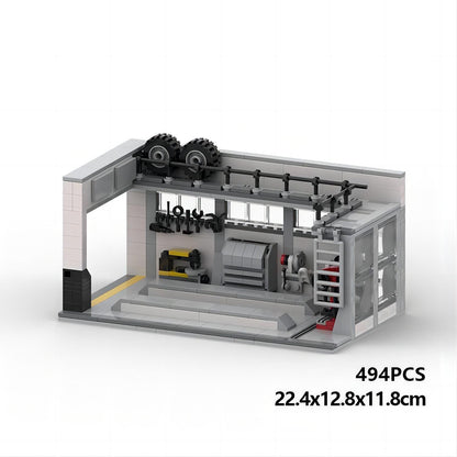 car repair shop lego-compatible building set | 494 pcs - 6