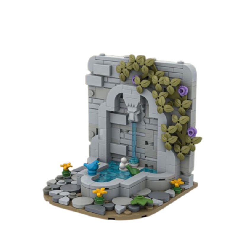 castle's fountain building set | moc-136382 - 1