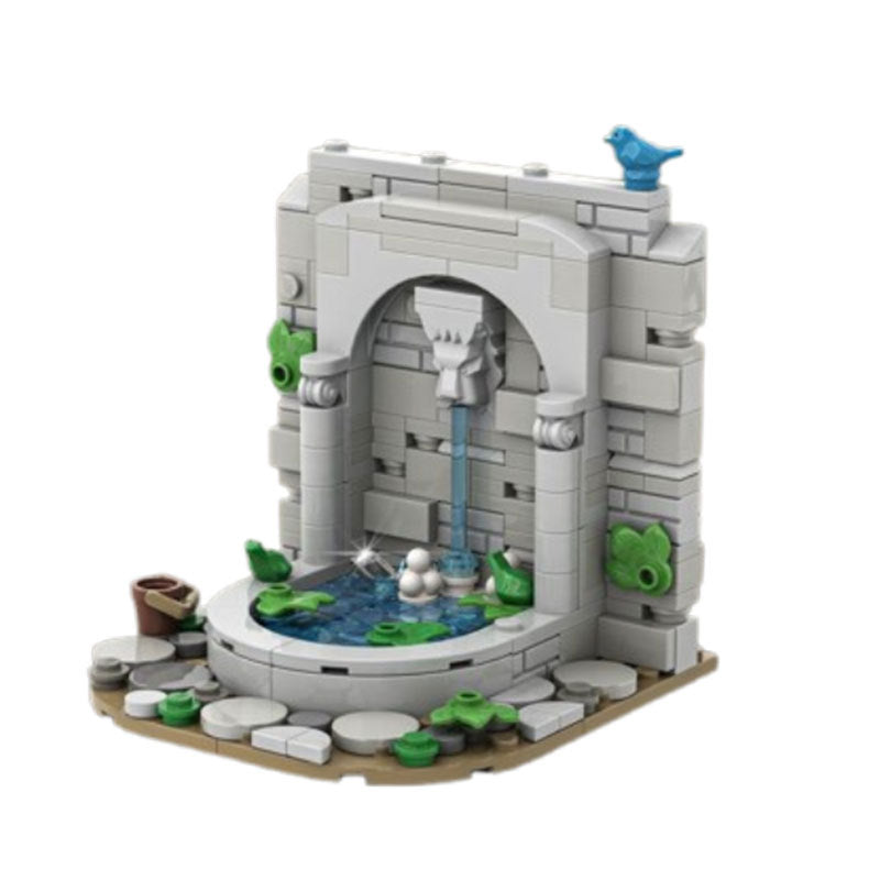 castle's fountain building set | moc-136382 | moc-132385 - 1