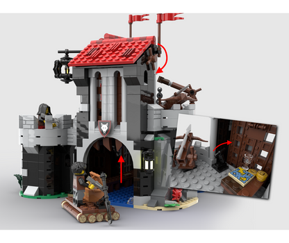 castle wolfstone building set | moc-193275 - 6