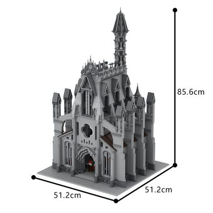cathedral of the great visage building set | lego compatible - 4