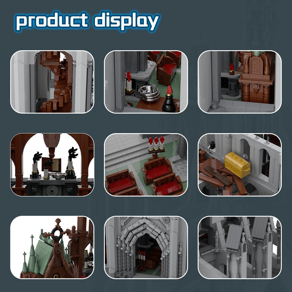 cathedral of the great visage building set | lego compatible - 6