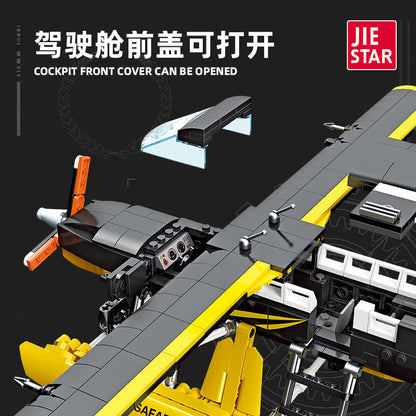 cessma 208 caravan aircraft building set - 739 pcs | jiestar 9172 - 3