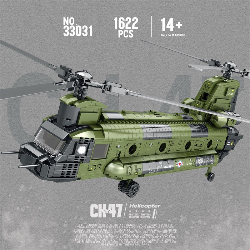 ch-47 heavy multi functional transport helicopter - reobrix 33031 - 3