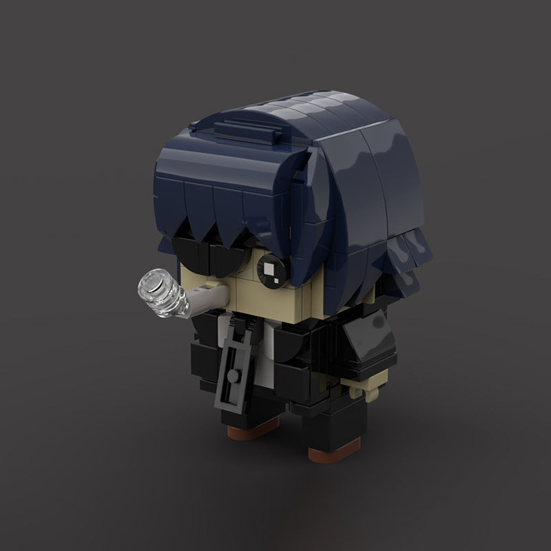 chainsawman himeno brickheadz building set | moc-142514 - 3