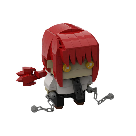 chainsawman makima brickheadz building set | moc-142511 - 1
