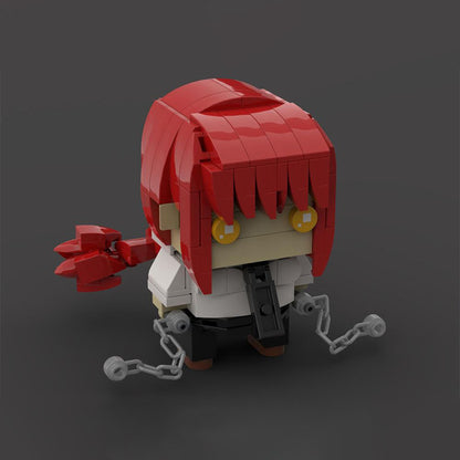 chainsawman makima brickheadz building set | moc-142511 - 3