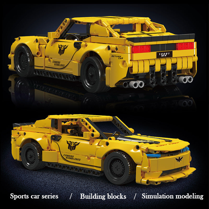 challenger & bumblebee pull back car - 738 pcs | mouldking 15080 - 5