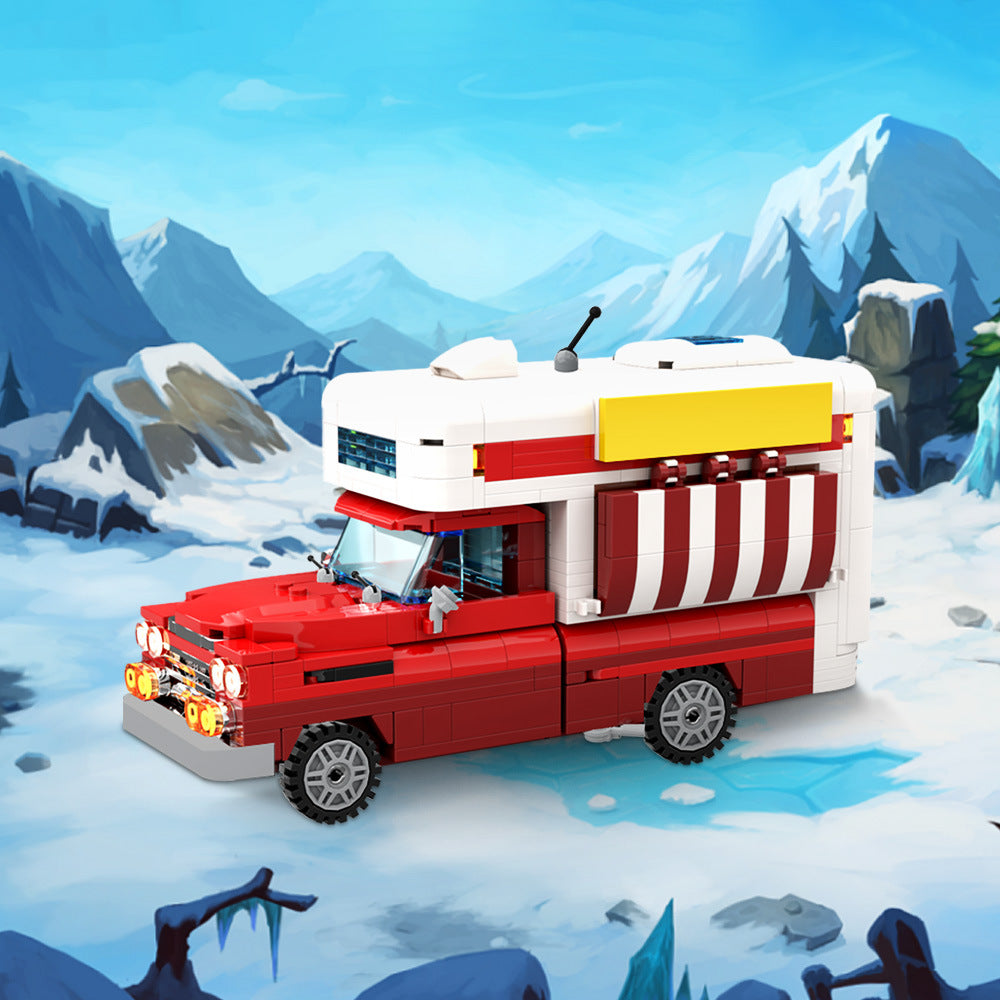 chevrolet apache food truck building set | moc-201043 - 1