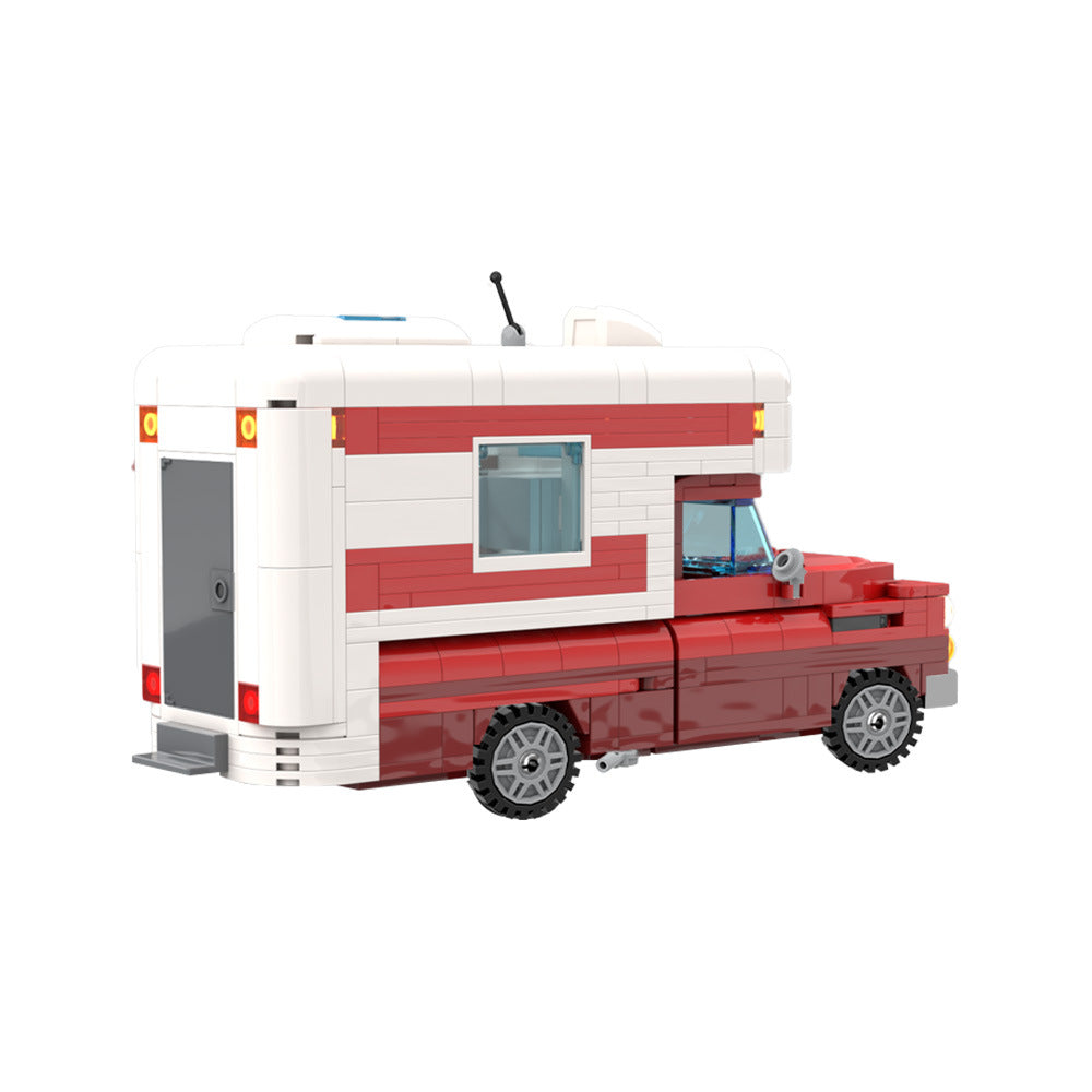 chevrolet apache food truck building set | moc-201043 - 3