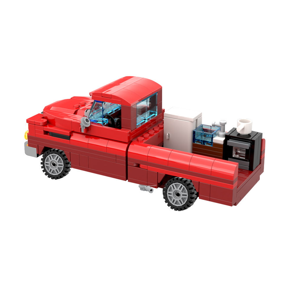 chevrolet apache food truck building set | moc-201043 - 5