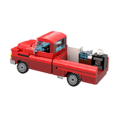 chevrolet apache food truck building set | moc-201043 - 5