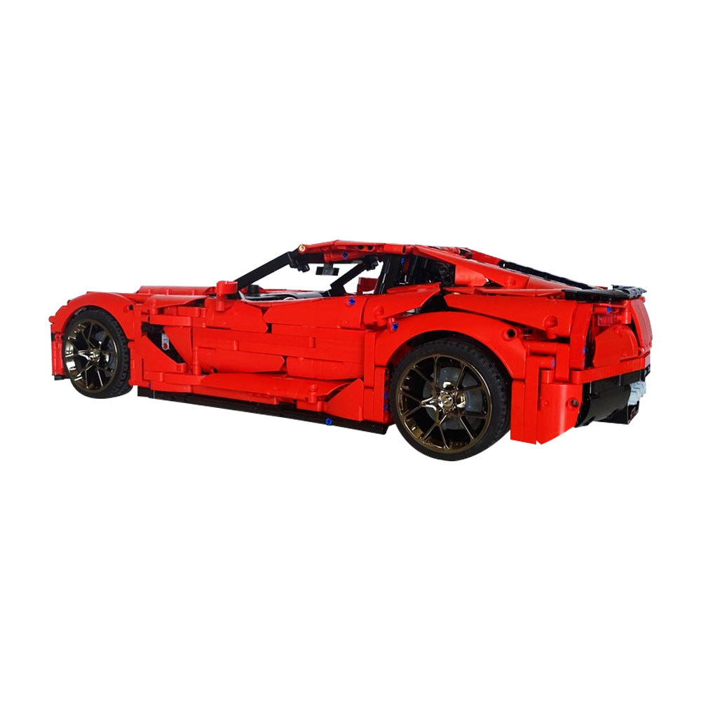 chevrolet corvette c7 building set | 1:8 scale | moc-188766 - 5