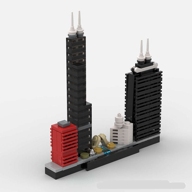 chicago skyline building set | moc-41250 - 5