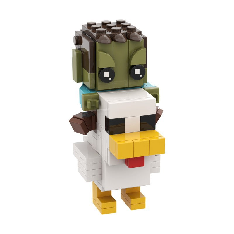 chicken jockey building set | minecraft | lego compatible - 4