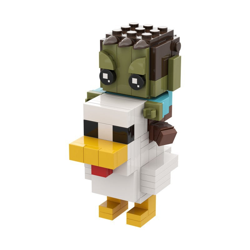 chicken jockey building set | minecraft | lego compatible - 6