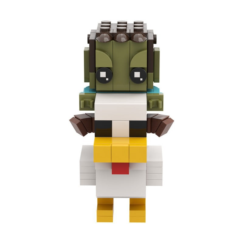 chicken jockey building set | minecraft | lego compatible - 7