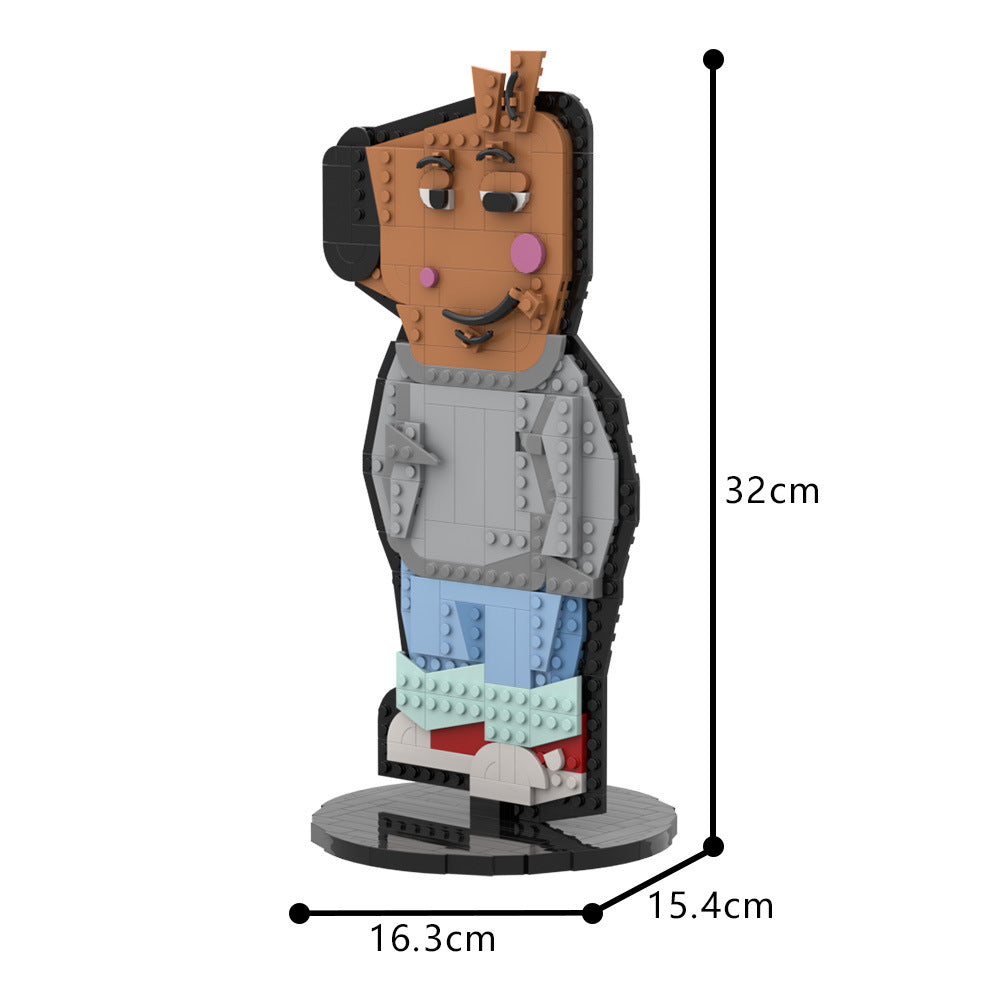 chill guy building set | lego compatible - 4