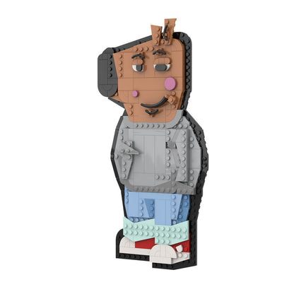 chill guy building set | lego compatible - 5